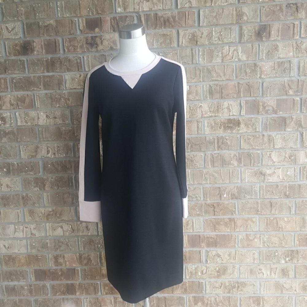 J. CREW Black‎ & Blush Dress - Size 6